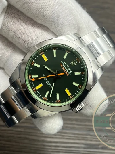 Superclone Rolex Milgauss 116400GV Black Dial Green Sapphire 40mm - Affordable Luxury Replica Timepiece