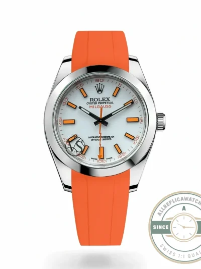 Superclone Rolex Milgauss 40mm White Dial 116400 Orange - 1:1 Swiss Replica Watch