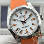 Superclone Rolex Milgauss 40mm White Dial 116400 Orange - Budget Luxury Replica Watch
