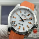 Superclone Rolex Milgauss 40mm White Dial 116400 Orange - Factory Super Clone Watch