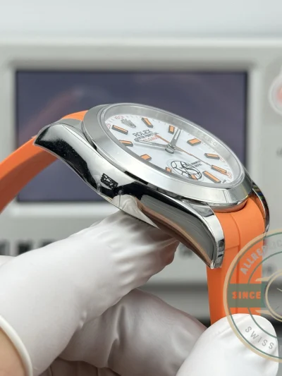 Superclone Rolex Milgauss 40mm White Dial 116400 Orange - 1:1 Swiss Replica Watch