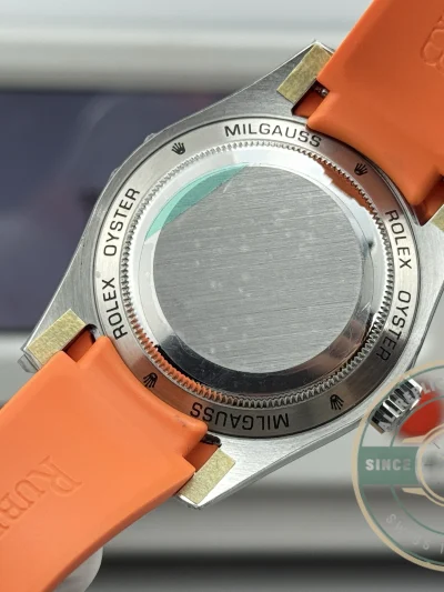 Superclone Rolex Milgauss 40mm White Dial 116400 Orange - Premium Super Clone Watch