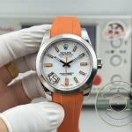 Superclone Rolex Milgauss 40mm White Dial 116400 Orange - High-Grade Replica Watch