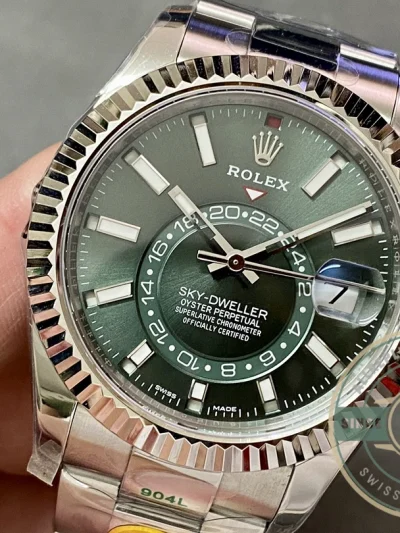 Superclone Rolex Sky-Dweller 326238 42mm Mint Dial Oyster - Premium Super Clone Watch