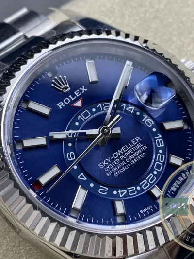 Superclone Rolex Sky-Dweller 326934 42mm Blue Dial Oyster - High-Grade Replica Watch