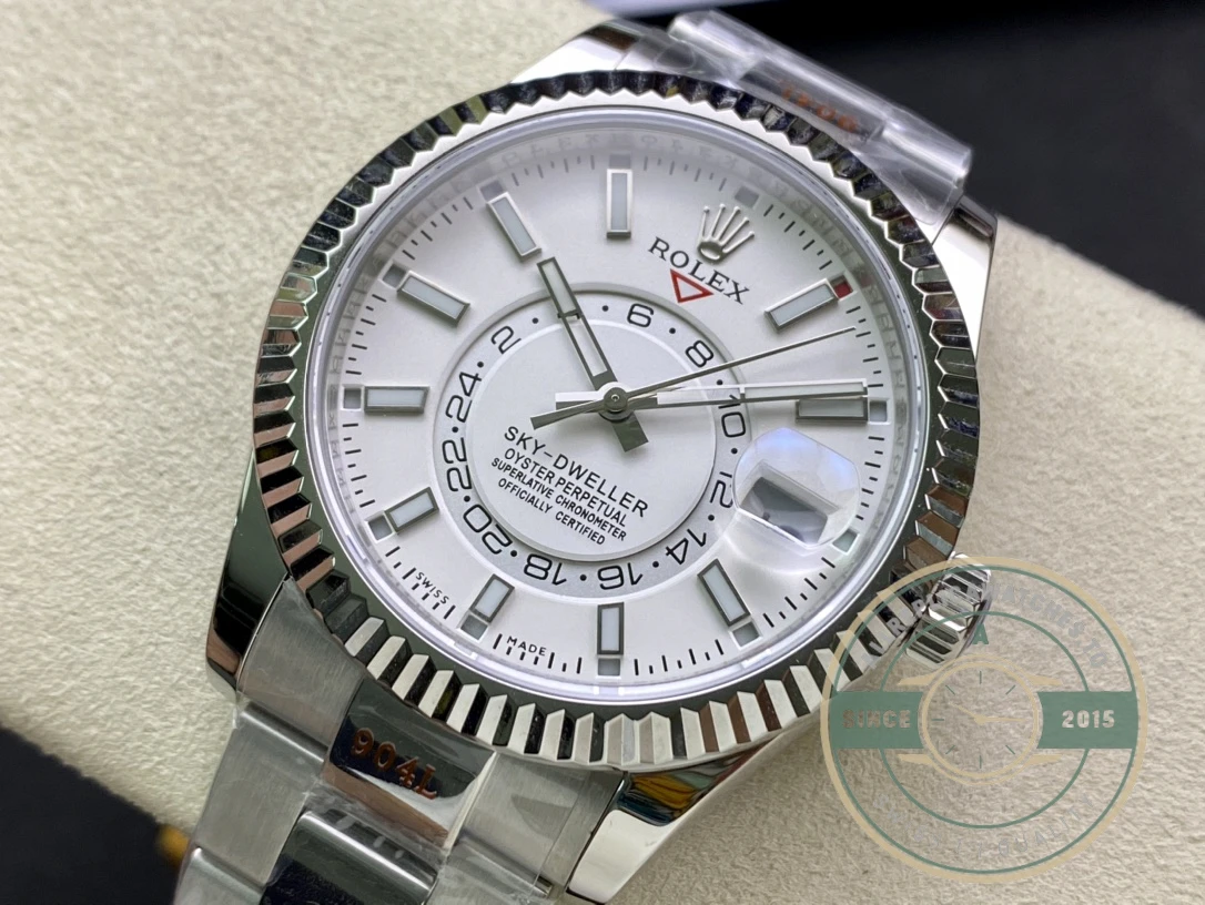 Superclone Rolex Sky-Dweller 326938 42mm White Dial - Factory Super Clone Watch