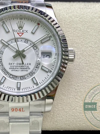 Superclone Rolex Sky-Dweller 326938 42mm White Dial - Swiss-Made Clone Watch