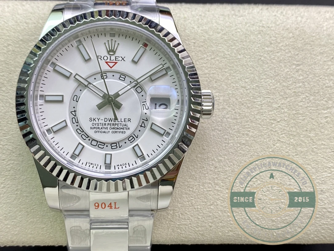 Superclone Rolex Sky-Dweller 326938 42mm White Dial - Swiss-Made Clone Watch