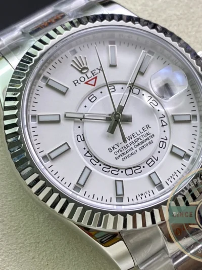 Superclone Rolex Sky-Dweller 326938 42mm White Dial - Swiss-Made Clone Watch