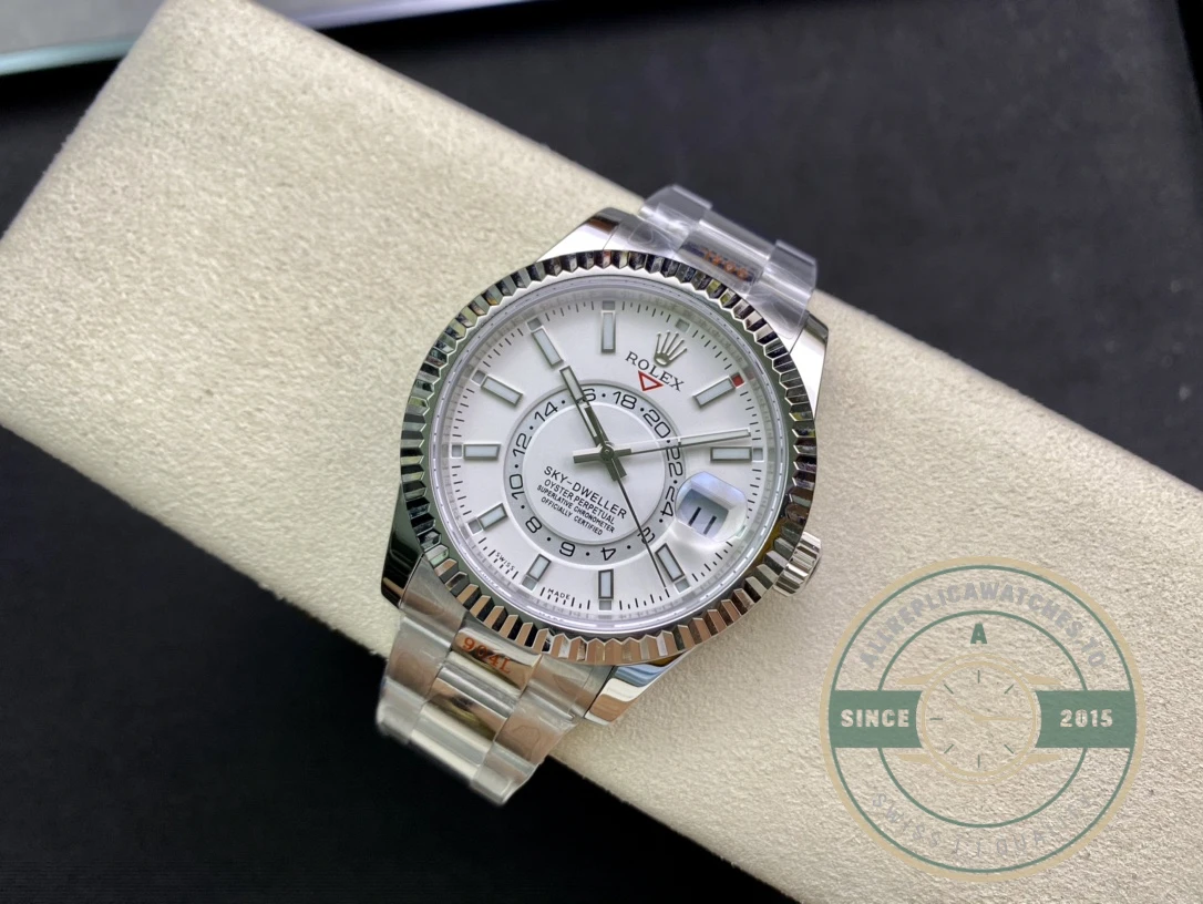 Superclone Rolex Sky-Dweller 326938 42mm White Dial - High-Grade Replica Watch