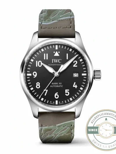Swiss Clone IWC PILOT MARK XX Black Dial IW328201 - Luxury Replica Watch