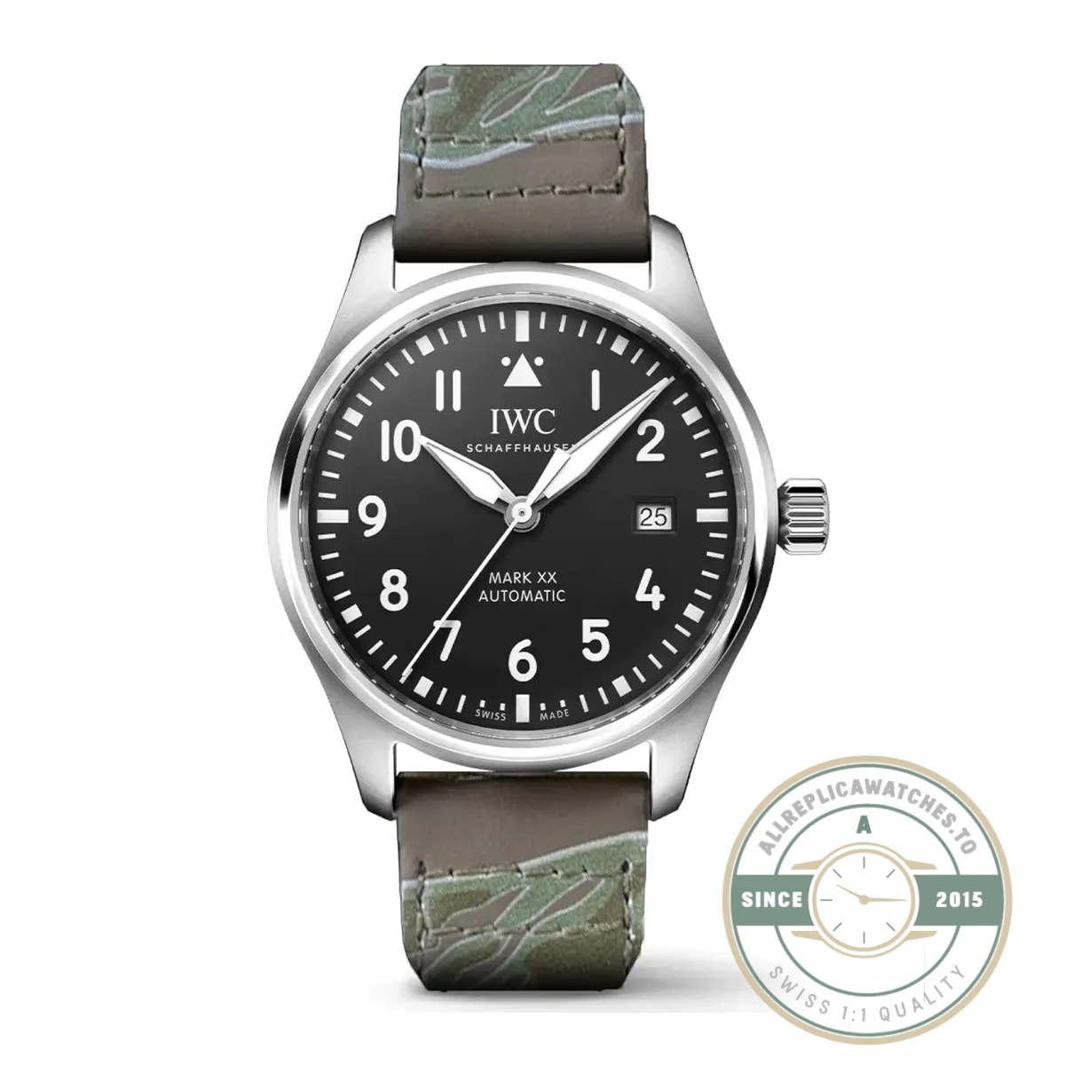 Swiss Clone IWC PILOT MARK XX Black Dial IW328201 - Luxury Replica Watch