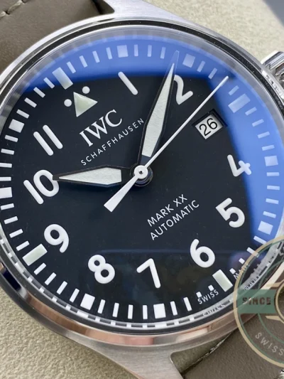 Swiss Clone IWC PILOT MARK XX Black Dial IW328201 - Swiss-Made Clone Watch