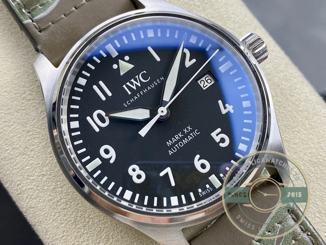 Swiss Clone IWC PILOT MARK XX Black Dial IW328201 - Swiss-Made Clone Watch