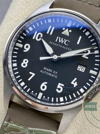 Swiss Clone IWC PILOT MARK XX Black Dial IW328201 - Budget Luxury Replica Watch