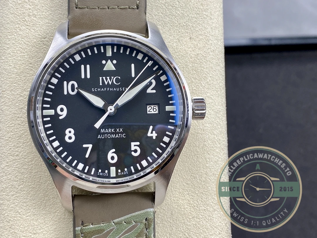 Swiss Clone IWC PILOT MARK XX Black Dial IW328201 - Swiss Movement Replica Watch