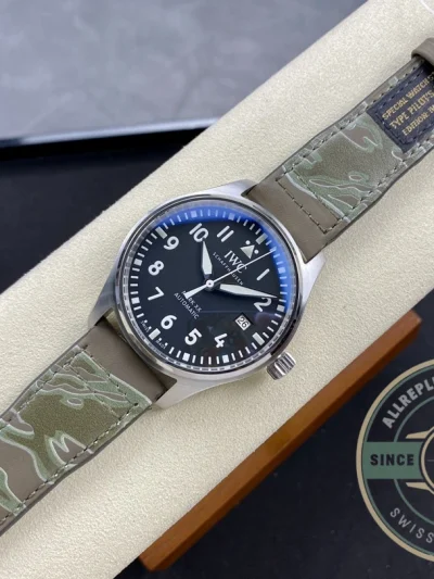 Swiss Clone IWC PILOT MARK XX Black Dial IW328201 - Best Quality Replica Watch