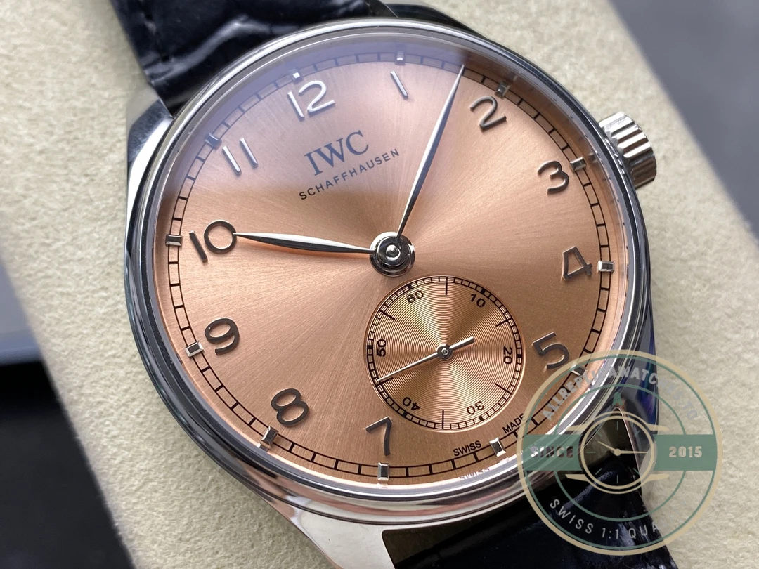 Swiss Clone IWC Portugieser Automatic Watch 40mm Salmon Dial IW358313 - 1:1 Swiss Replica Watch