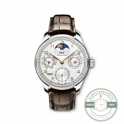 Portugieser Perpetual Calendar IW503301 clone with a four-digit year display