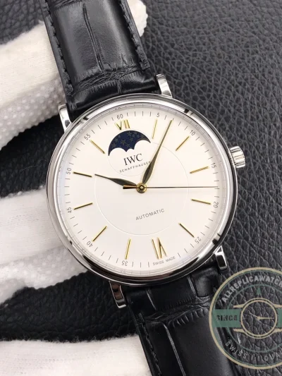 Swiss Clone IWC Schaffhausen Portofino Silver 40mm IW459401 - Swiss-Made Clone Watch