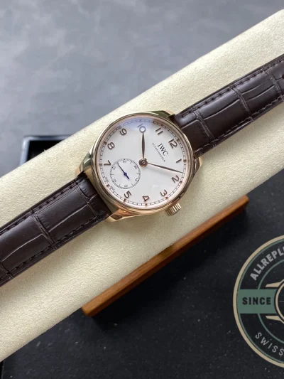 Swiss Clone IWC Schaffhausen Portuguese Rose Gold 44mm IW545409 - Swiss Movement Replica Watch