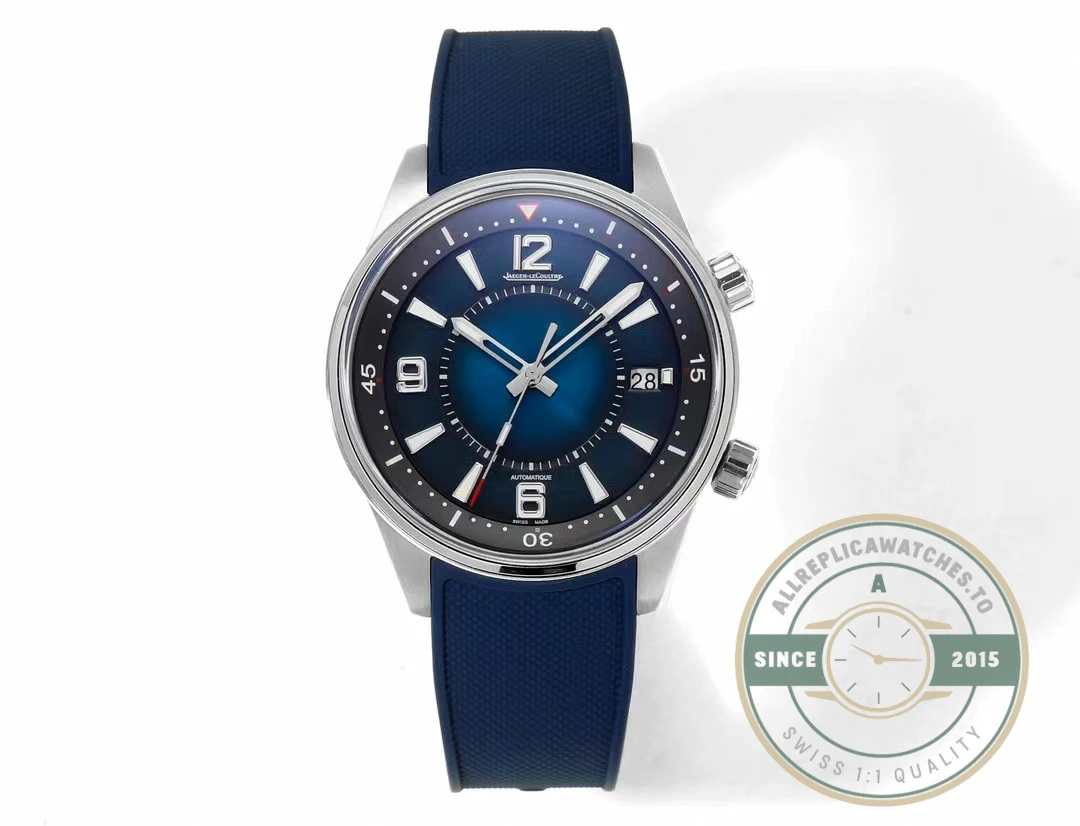 Swiss Clone Jaeger-LeCoultre Polaris Date 42mm Q906868J Blue Dial - Affordable Luxury Replica Timepiece