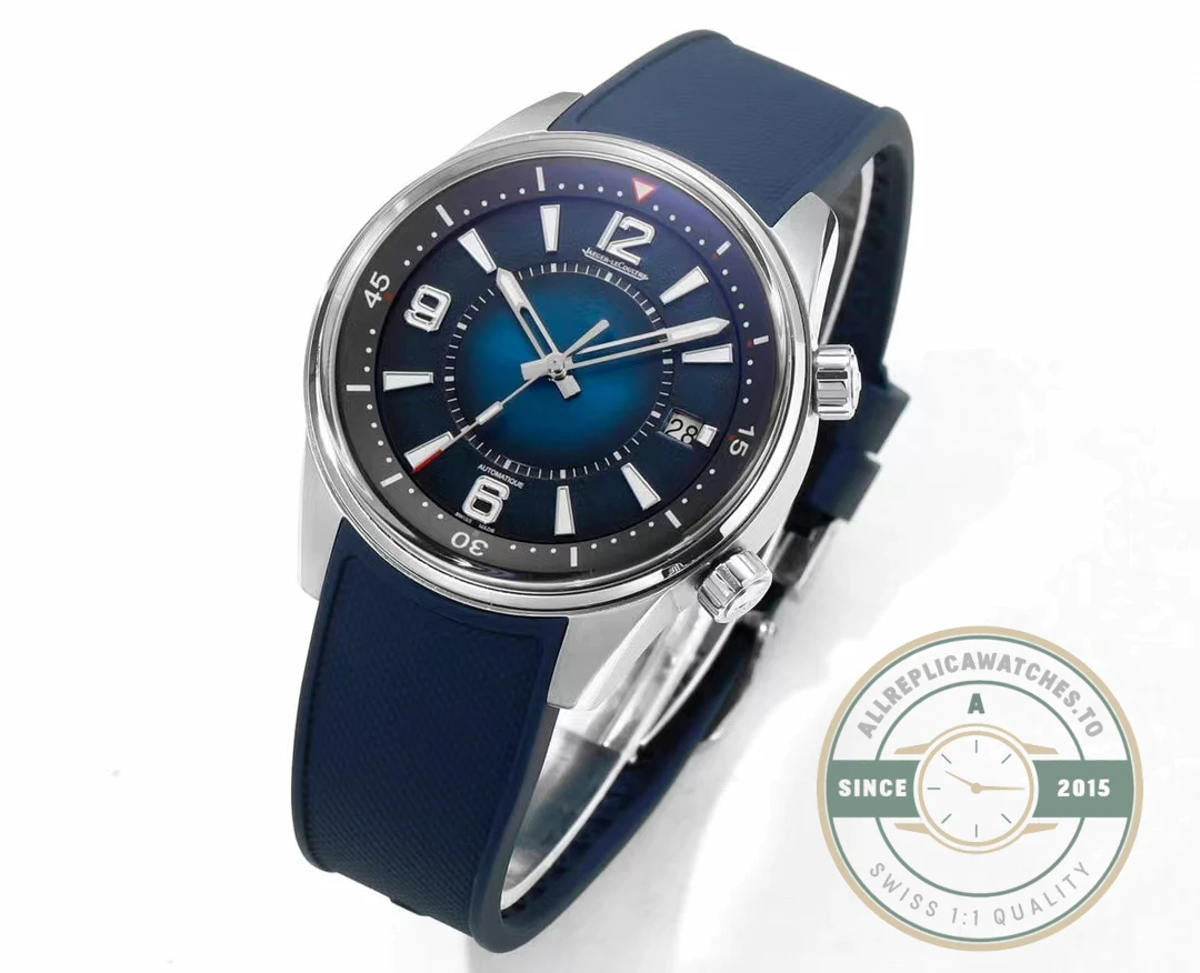 Swiss Clone Jaeger-LeCoultre Polaris Date 42mm Q906868J Blue Dial - Best Quality Replica Watch
