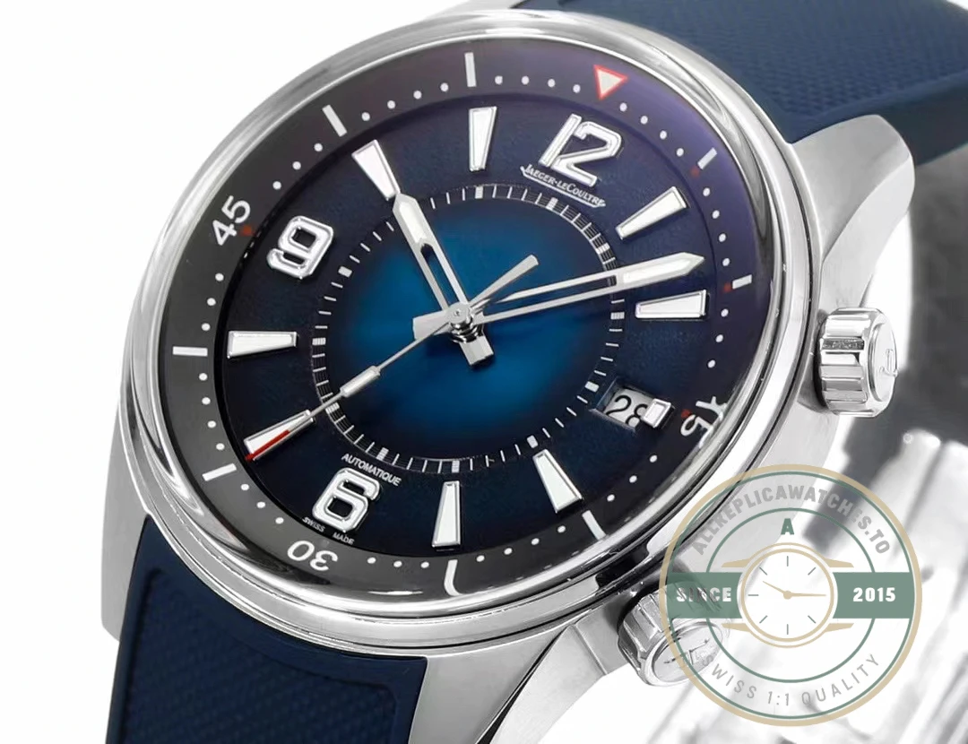 Swiss Clone Jaeger-LeCoultre Polaris Date 42mm Q906868J Blue Dial - Affordable Super Clone Watch