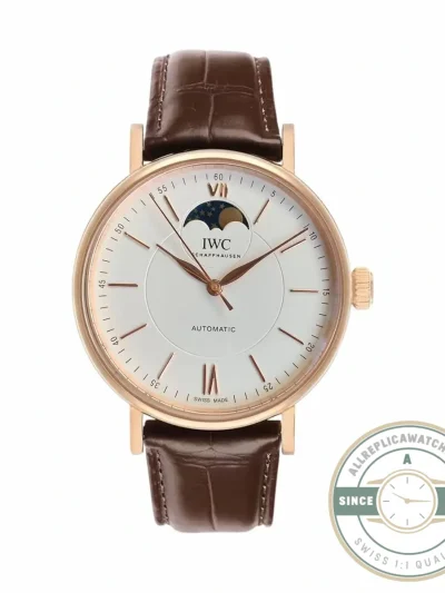 Swiss Replica IWC Portofino Moon Phase Rose Gold IW459403 - Premium Super Clone Watch
