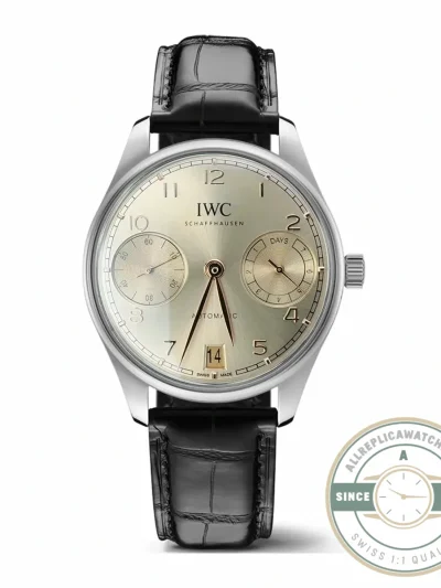 Swiss Replica IWC Portugieser Automatic 42mm Gold Dial IW501705 - Swiss Movement Replica Watch