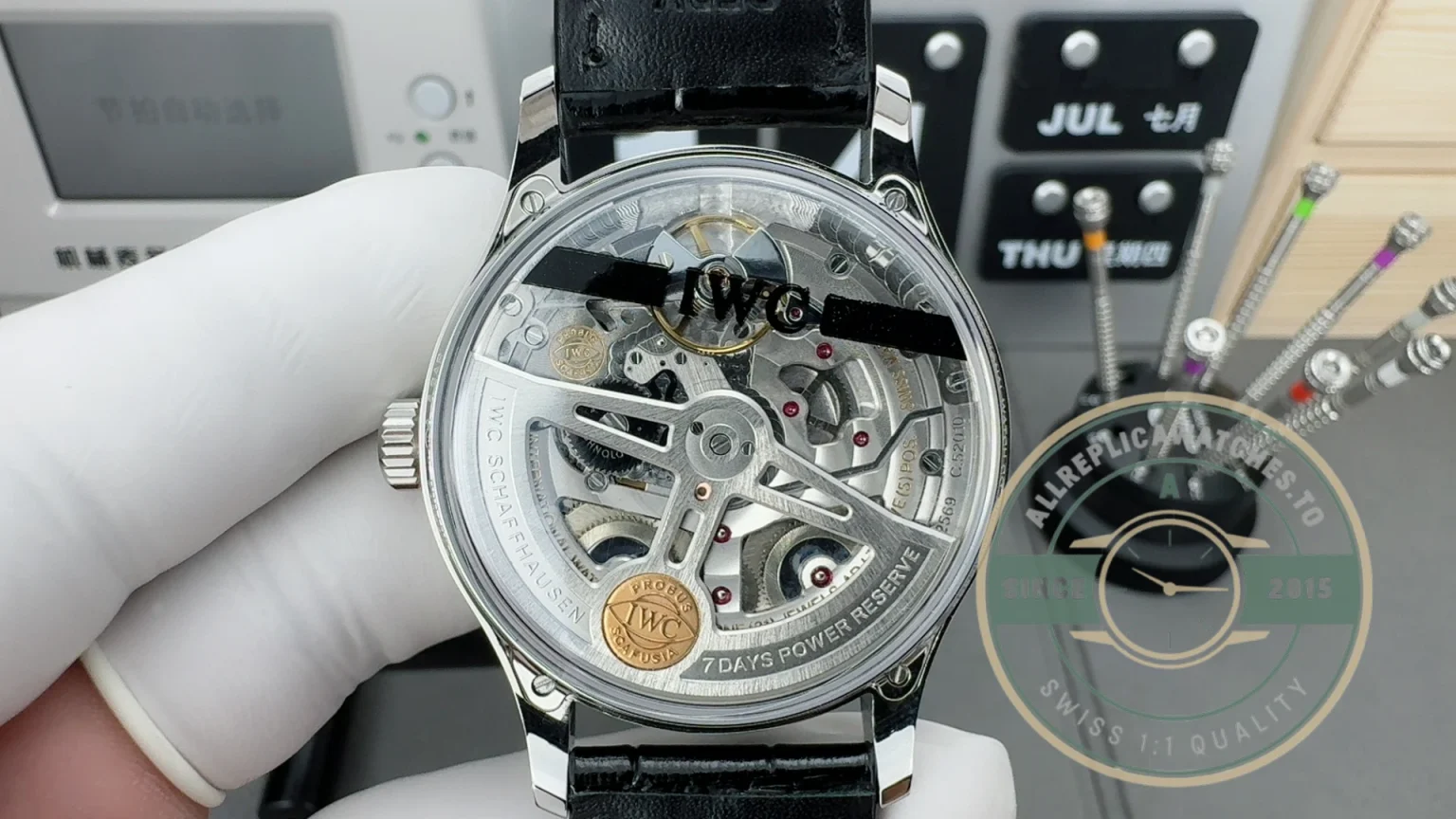 Swiss Replica IWC Portugieser Automatic 42mm Gold Dial IW501705 - Premium Super Clone Watch