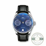 IWC Portugieser Automatic IW500710 clone with a blue lacquered dial
