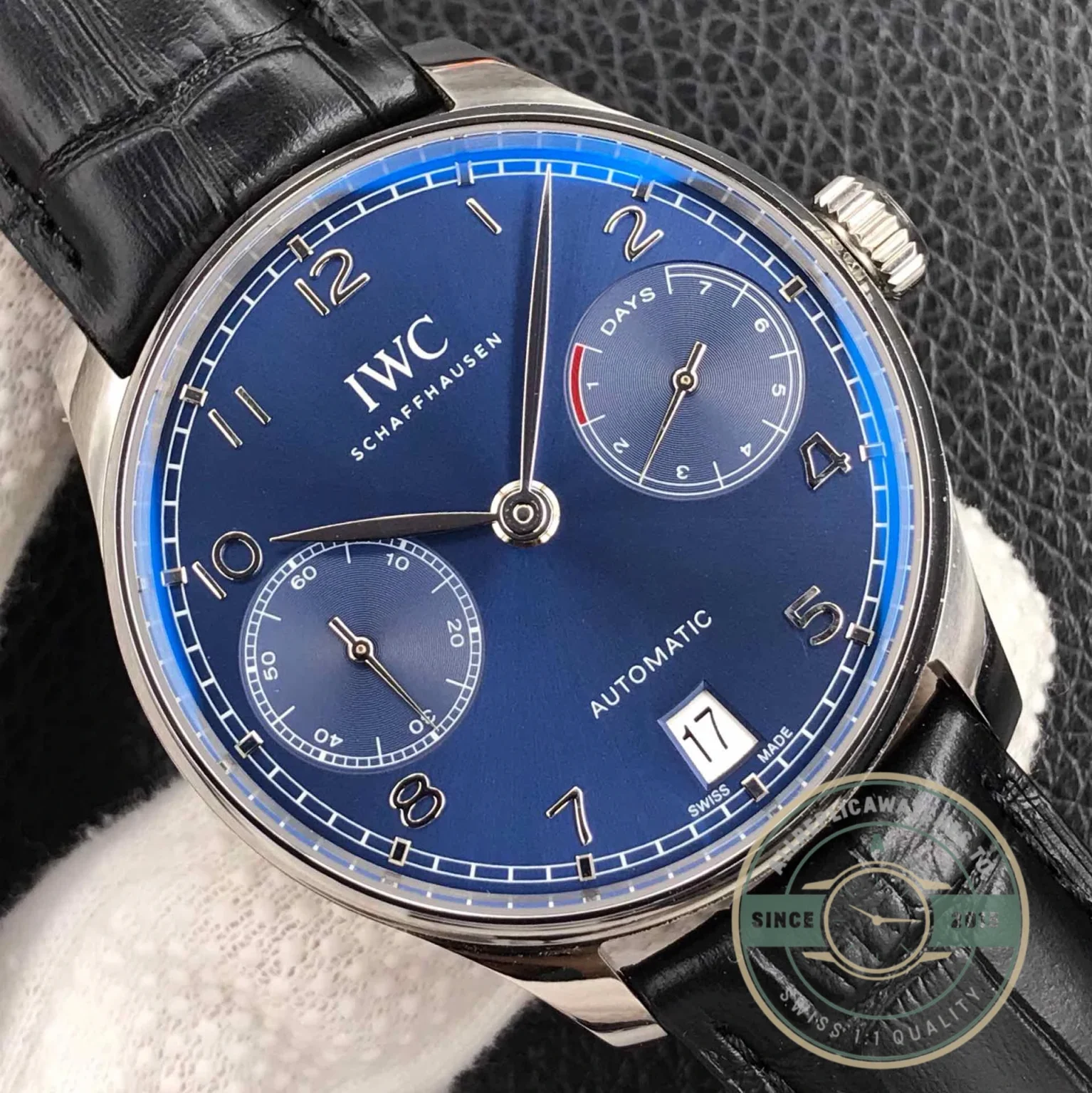 Swiss Replica IWC Portuguese Automatic Blue Dial IW500710 - Luxury Replica Watch