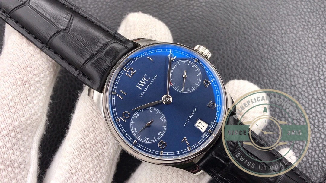 Swiss Replica IWC Portuguese Automatic Blue Dial IW500710 - Affordable Luxury Replica Timepiece