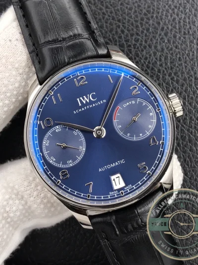 Swiss Replica IWC Portuguese Automatic Blue Dial IW500710 - Factory Super Clone Watch