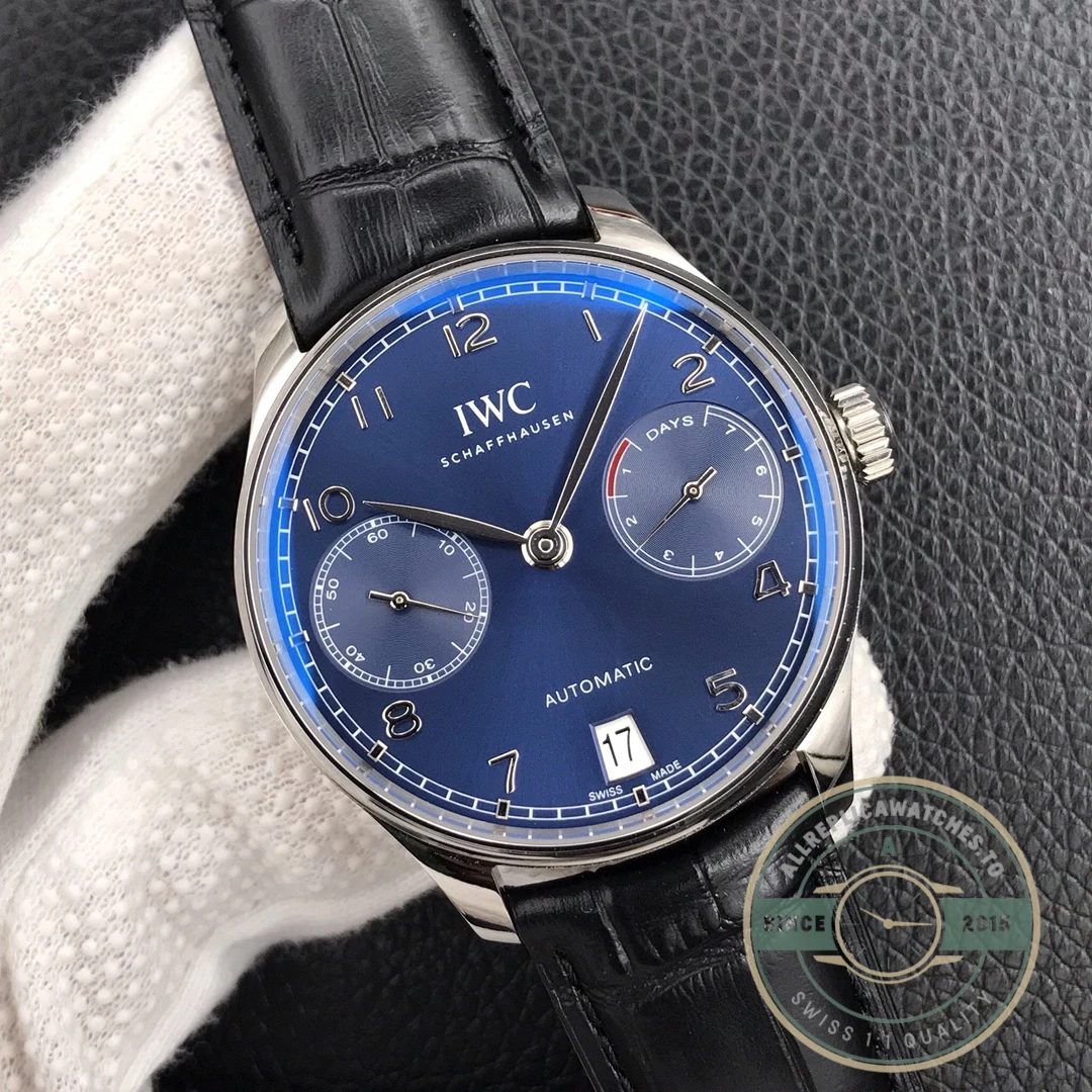 Swiss Replica IWC Portuguese Automatic Blue Dial IW500710 - Factory Super Clone Watch