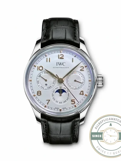 Swiss Replica Portugieser Perpetual Calendar 42mm Silver IW344203 - Swiss Movement Replica Watch