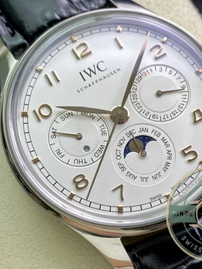Swiss Replica Portugieser Perpetual Calendar 42mm Silver IW344203 - High-Grade Replica Watch