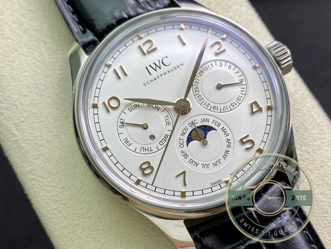 Swiss Replica Portugieser Perpetual Calendar 42mm Silver IW344203 - High-Grade Replica Watch