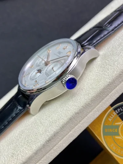 Swiss Replica Portugieser Perpetual Calendar 42mm Silver IW344203 - Luxury Replica Watch