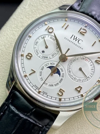 Swiss Replica Portugieser Perpetual Calendar 42mm Silver IW344203 - Swiss Movement Replica Watch