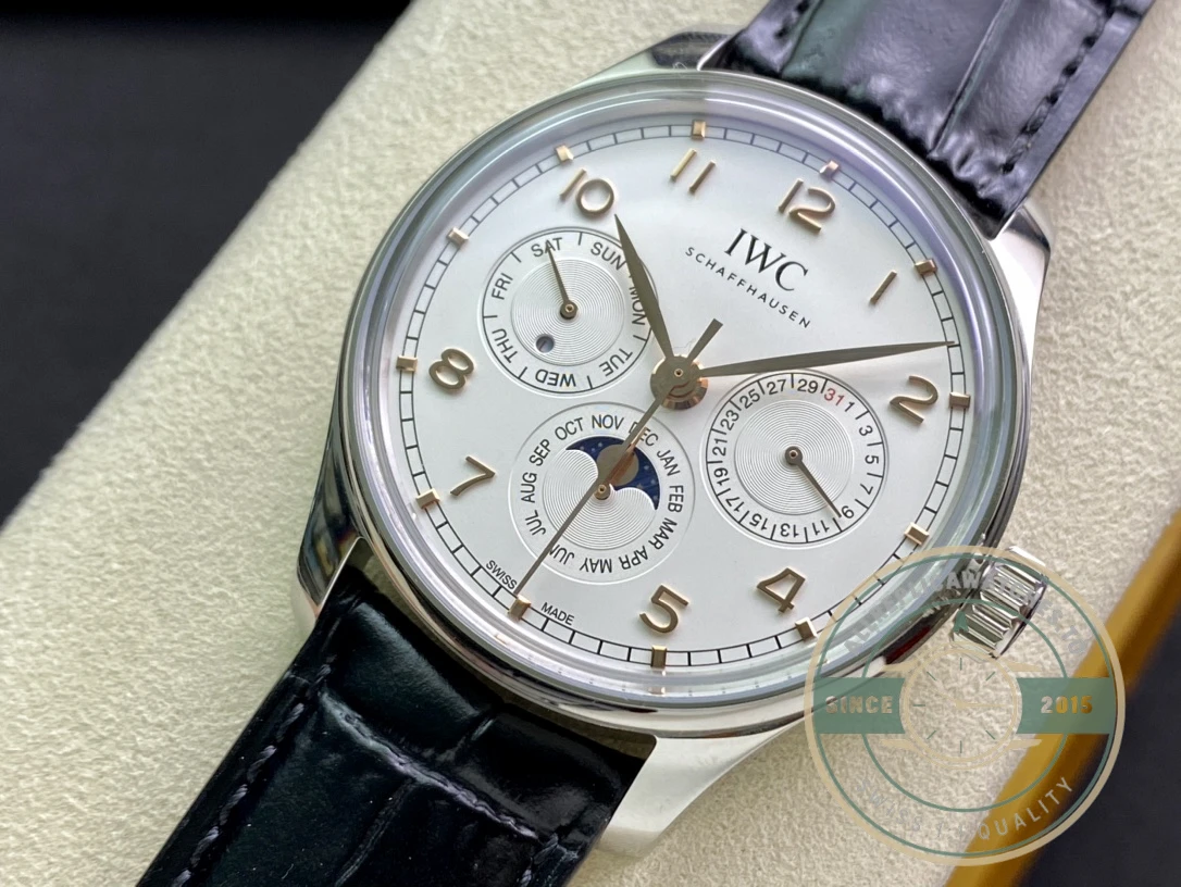 Swiss Replica Portugieser Perpetual Calendar 42mm Silver IW344203 - Swiss Movement Replica Watch