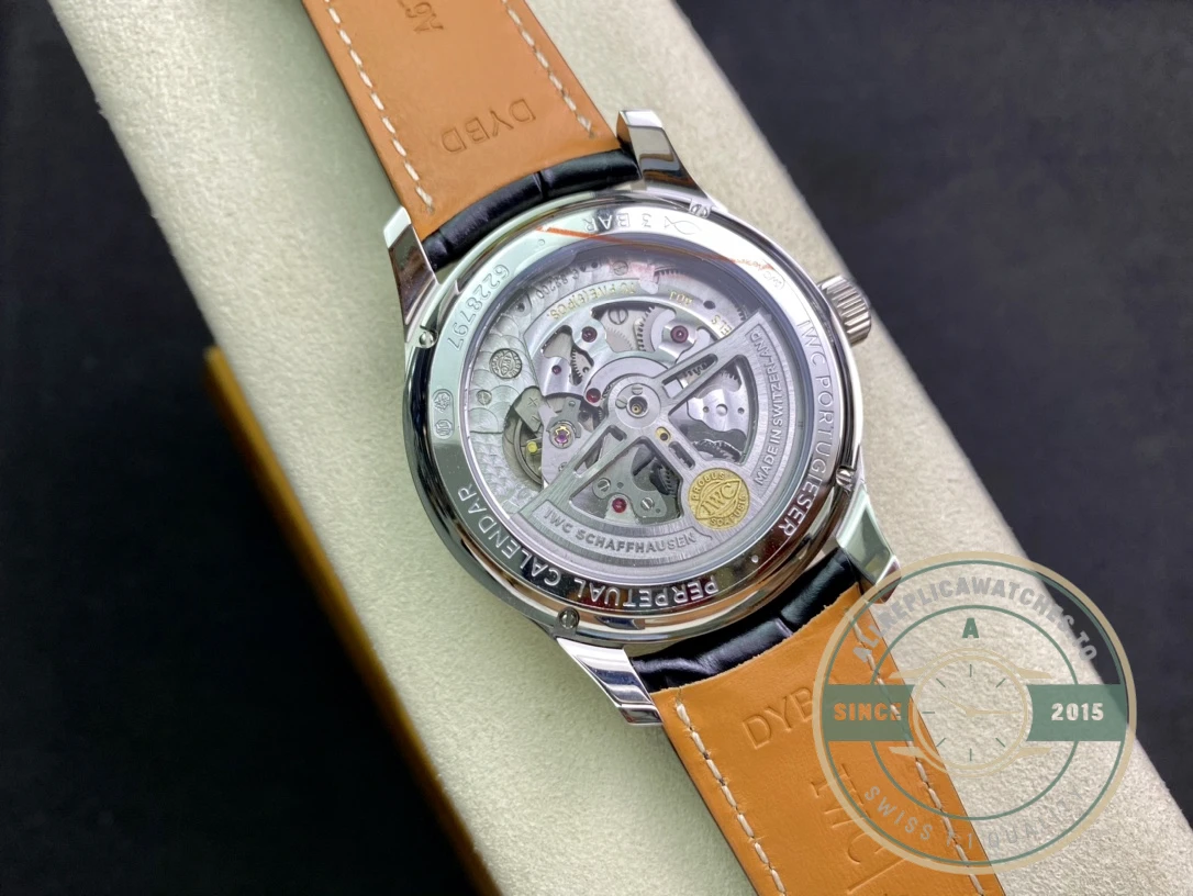 Swiss Replica Portugieser Perpetual Calendar 42mm Silver IW344203 - 1:1 Swiss Replica Watch