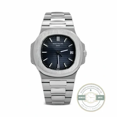 Replica Nautilus 5711-1A 40 mm Stainless Steel Black Dial