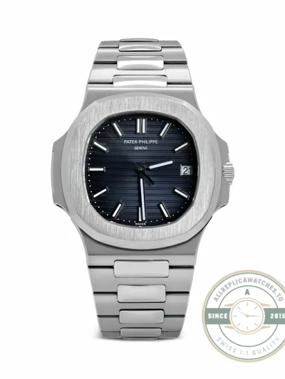 Replica Nautilus 5711-1A 40 mm Stainless Steel Black Dial