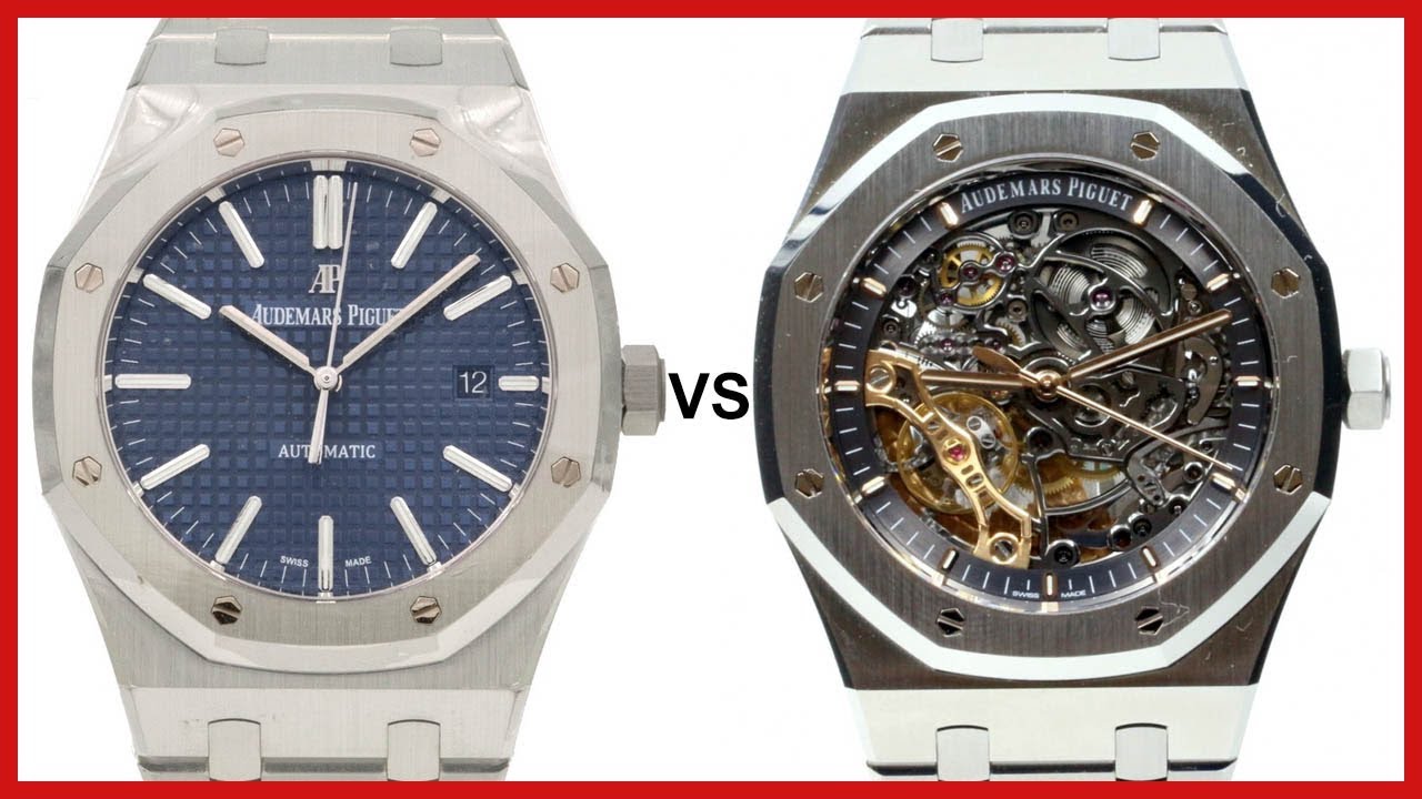 AP Royal Oak solid dial versus skeleton comparison