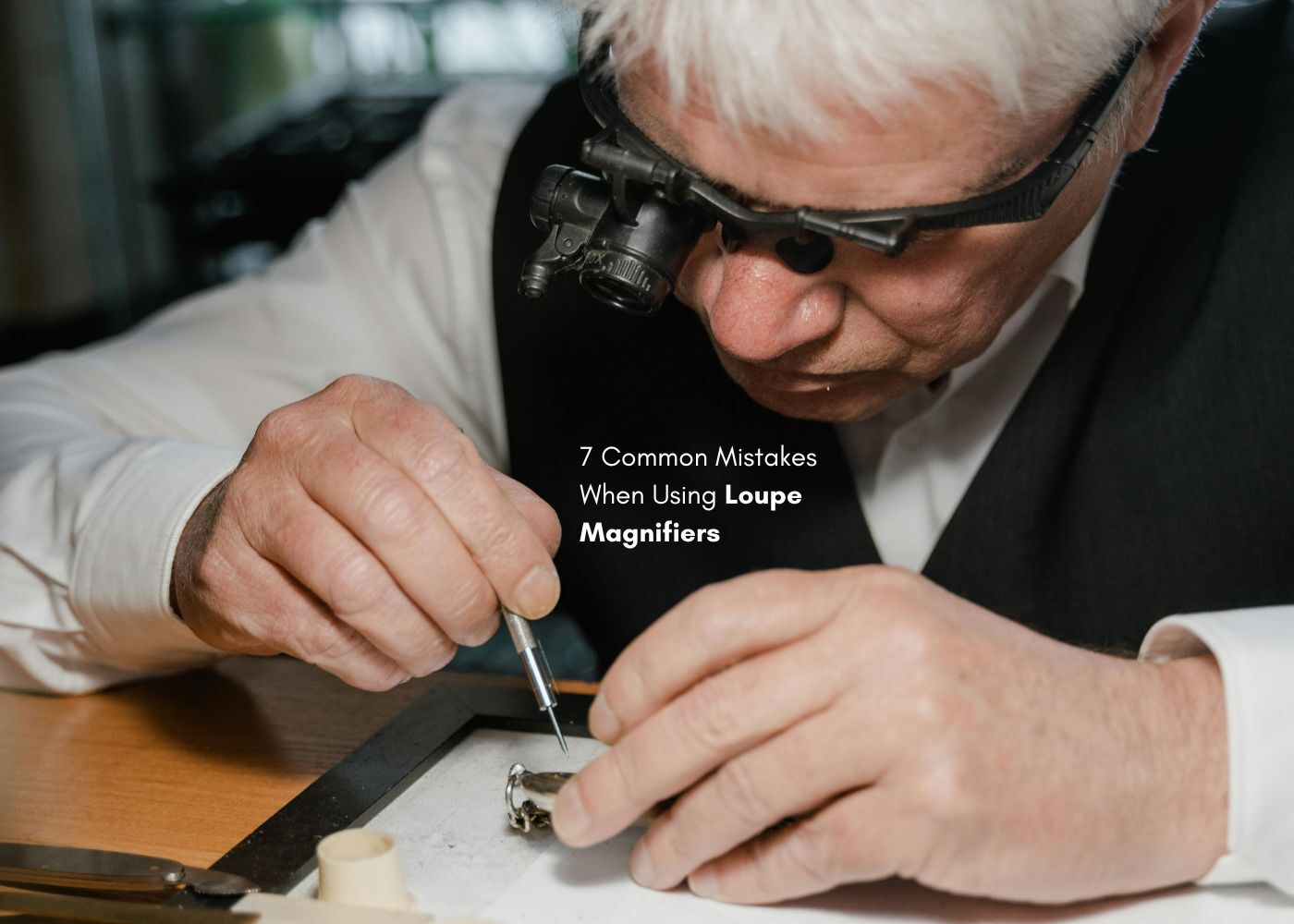 Watch inspection close-up quality control
