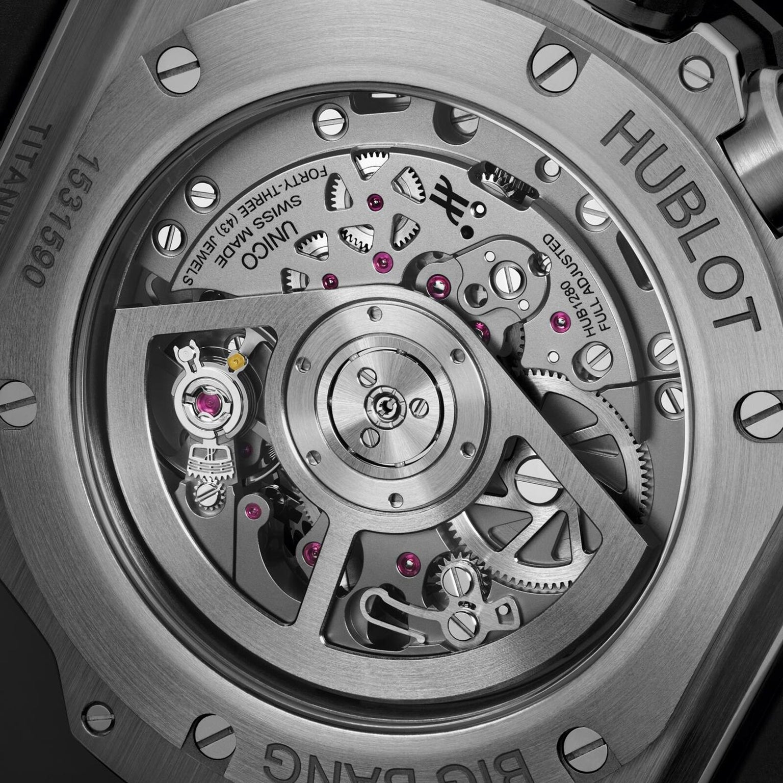Best Hublot super clone titanium and ceramic case detail