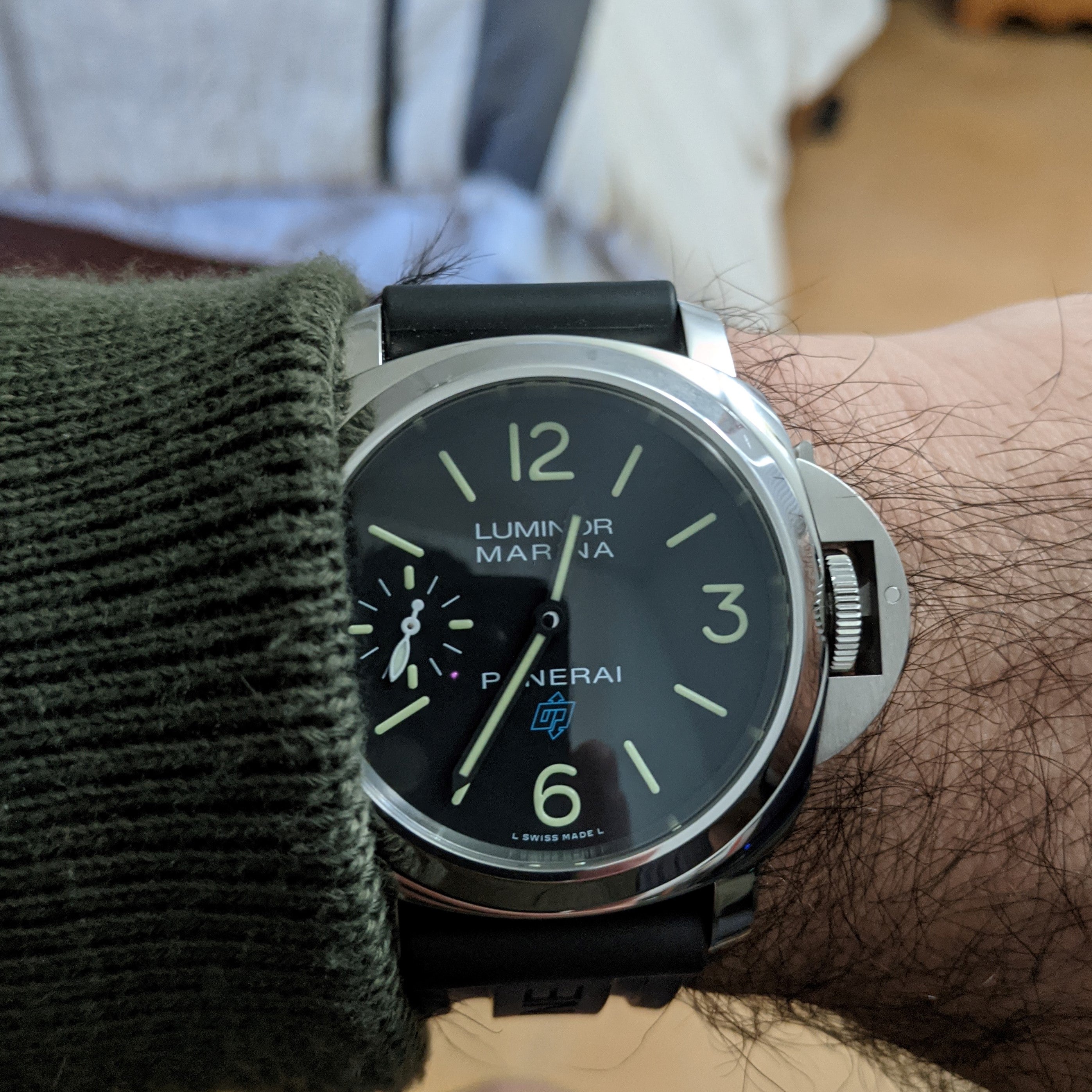 Best Panerai super clone case finishing with brushed and polished surfaces
