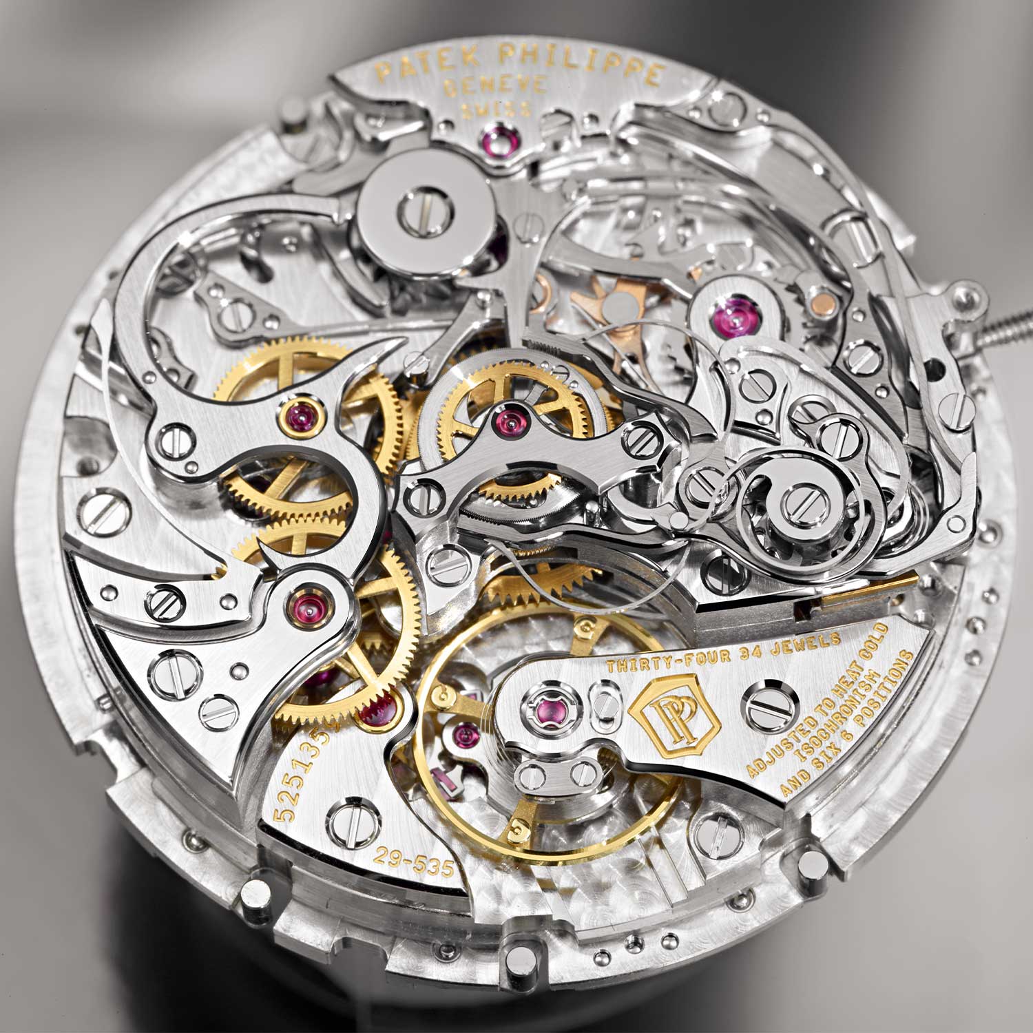 Patek Philippe movement Cal 324 display caseback detail